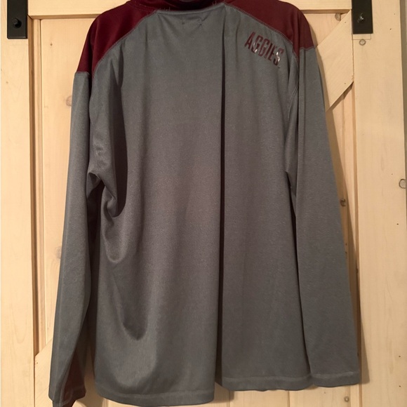 Texas A&M Aggies Gray and Maroon Quarter-Zip Pullover Champion Size XXL - Picture 5 of 5